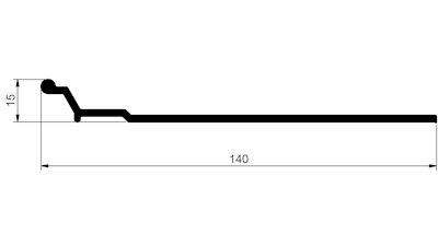 AWP 601 - 3100 mm - Anodized
