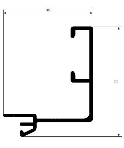 AWP 205 Inwards Doorframe 36mm - 6000 mm