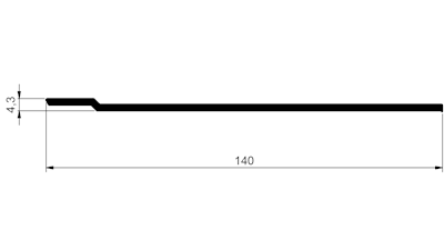 AWP 602 - 3100 mm - Anodized